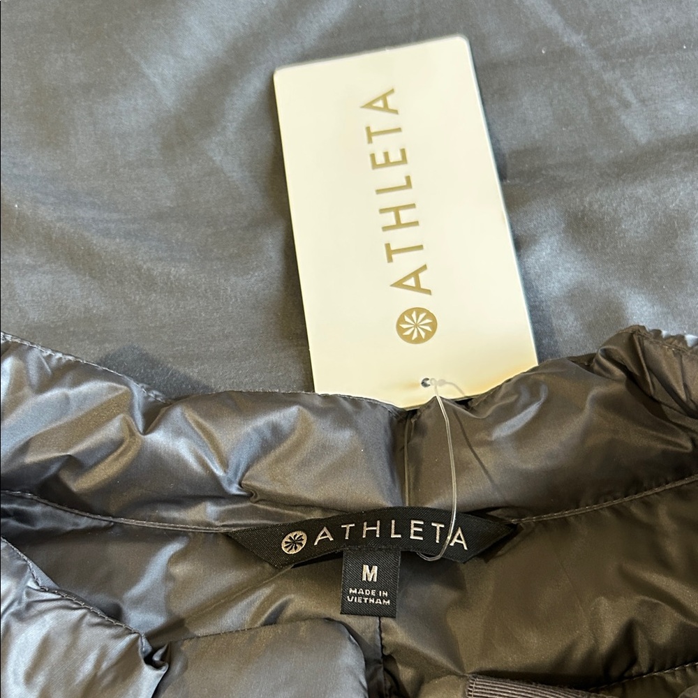 Athleta Silver Quilted Vest - Picture 2 of 5